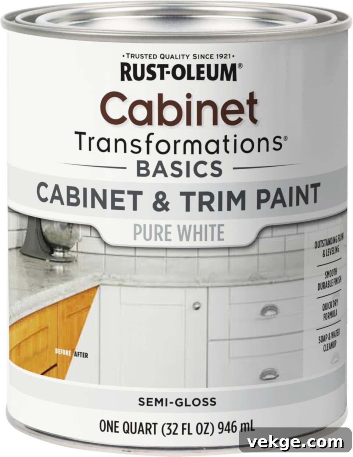 Rust-Oleum Basics Cabinet & Trim Paint, semi-gloss finish