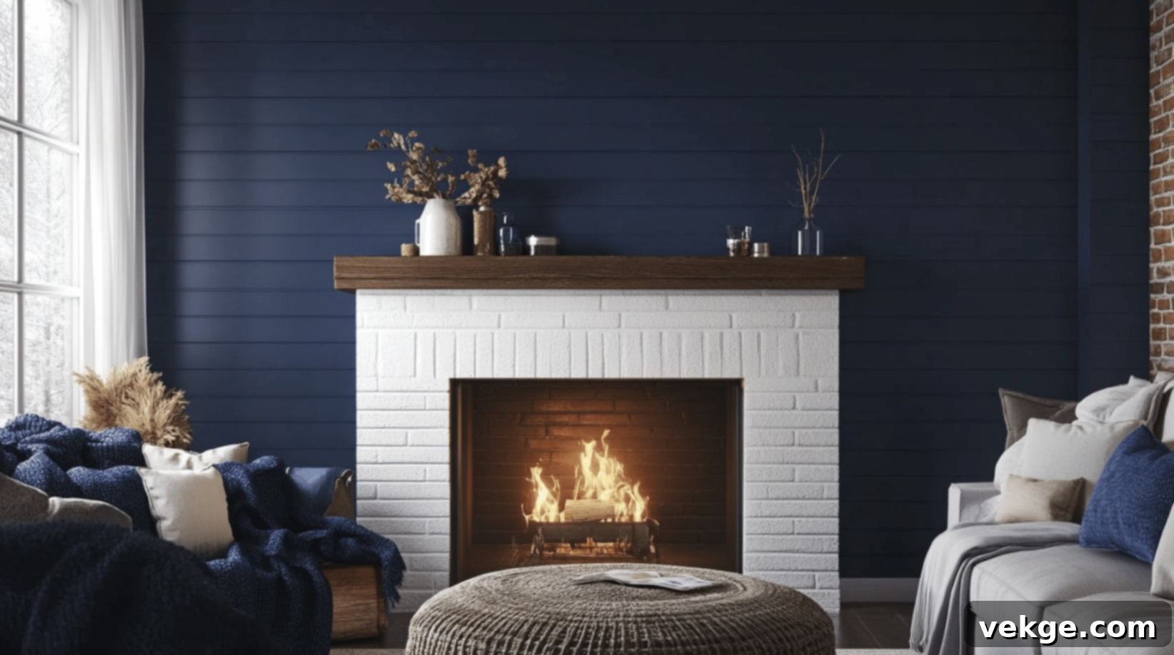 Paint the Wall Behind the Fireplace
