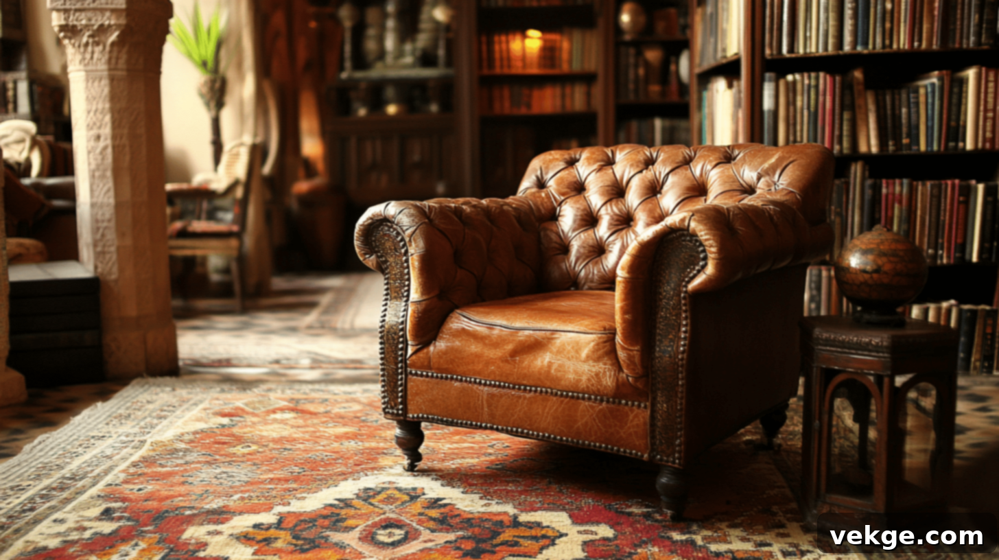 Umber Brown Moroccan Office