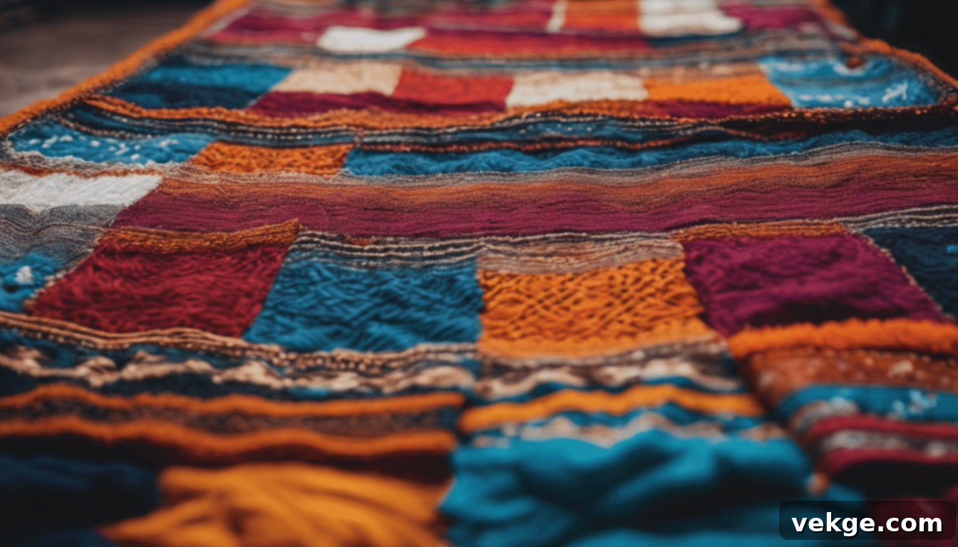 Moroccan Textile Patterns and Vibrant Hues