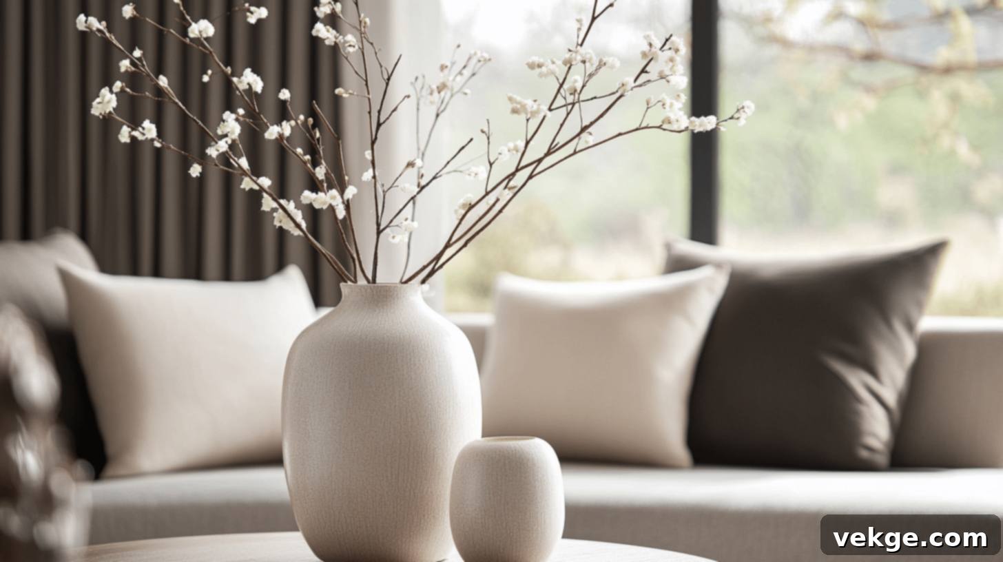 Large Decorative Vase as a centerpiece