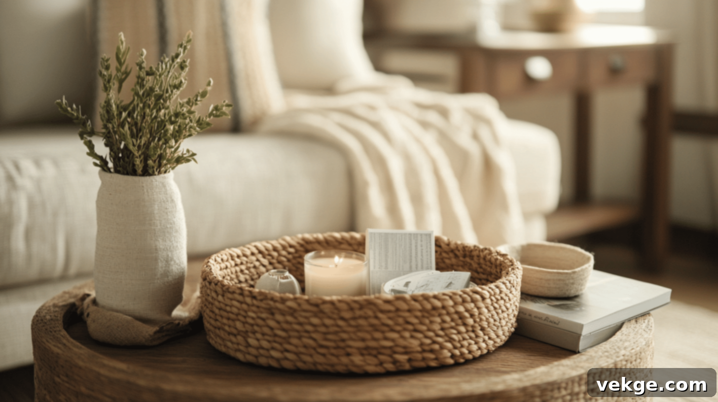 Woven Basket with remote controls