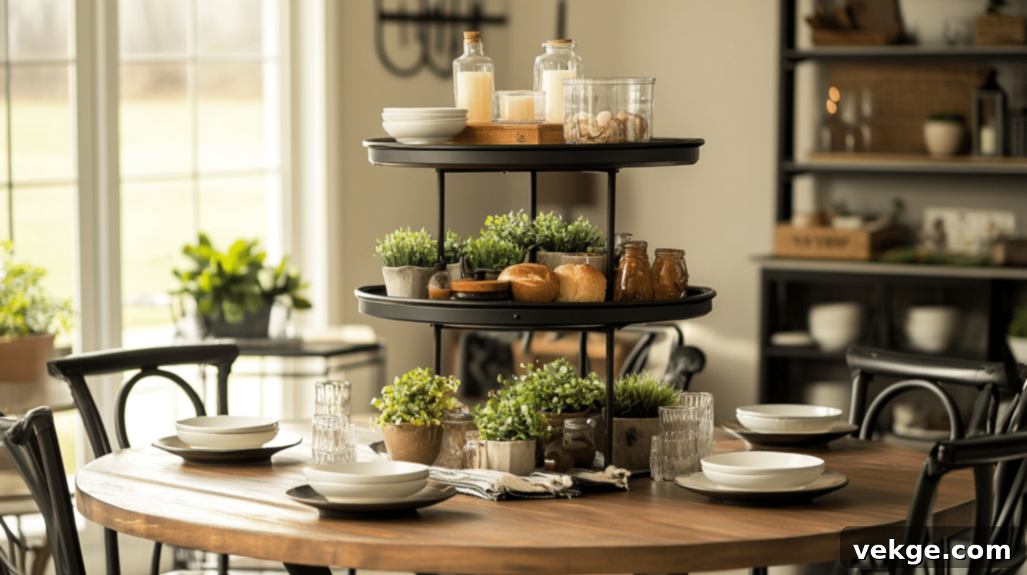 Tiered Stand with decor