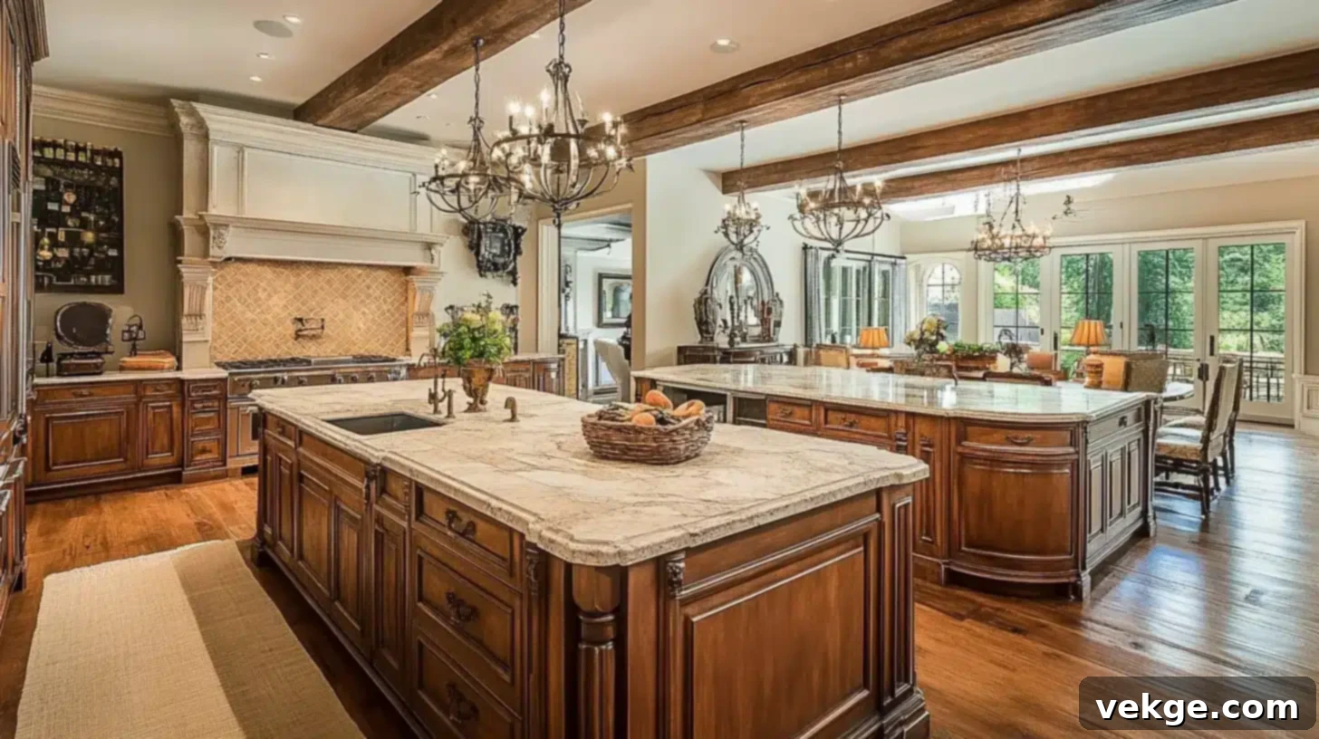Twin Kitchen Islands Decor