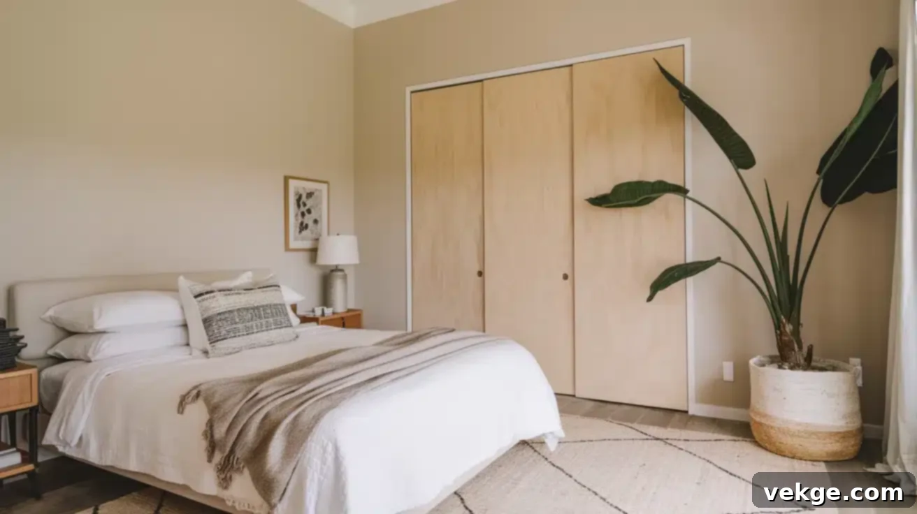 Minimalist_Japandi_Bedroom_With_Plywood_Doors
