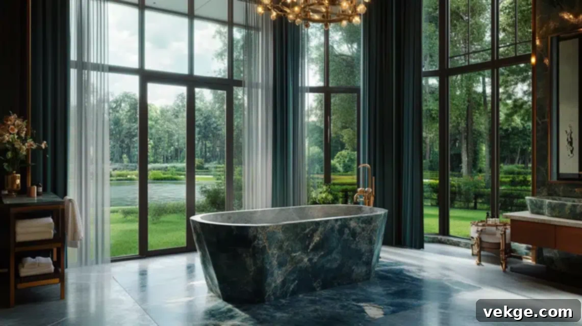 Marble Tub as a Centerpiece