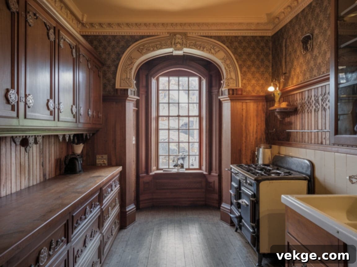 Period-Inspired Victorian Kitchen Design with Ornate Details