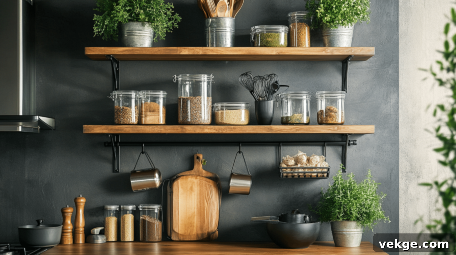 Metal_Kitchen_Floating_Shelves_with_Wood_Cabinetry