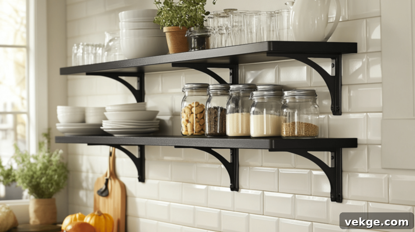 Black_Floating_Shelves_on_Light_Walls