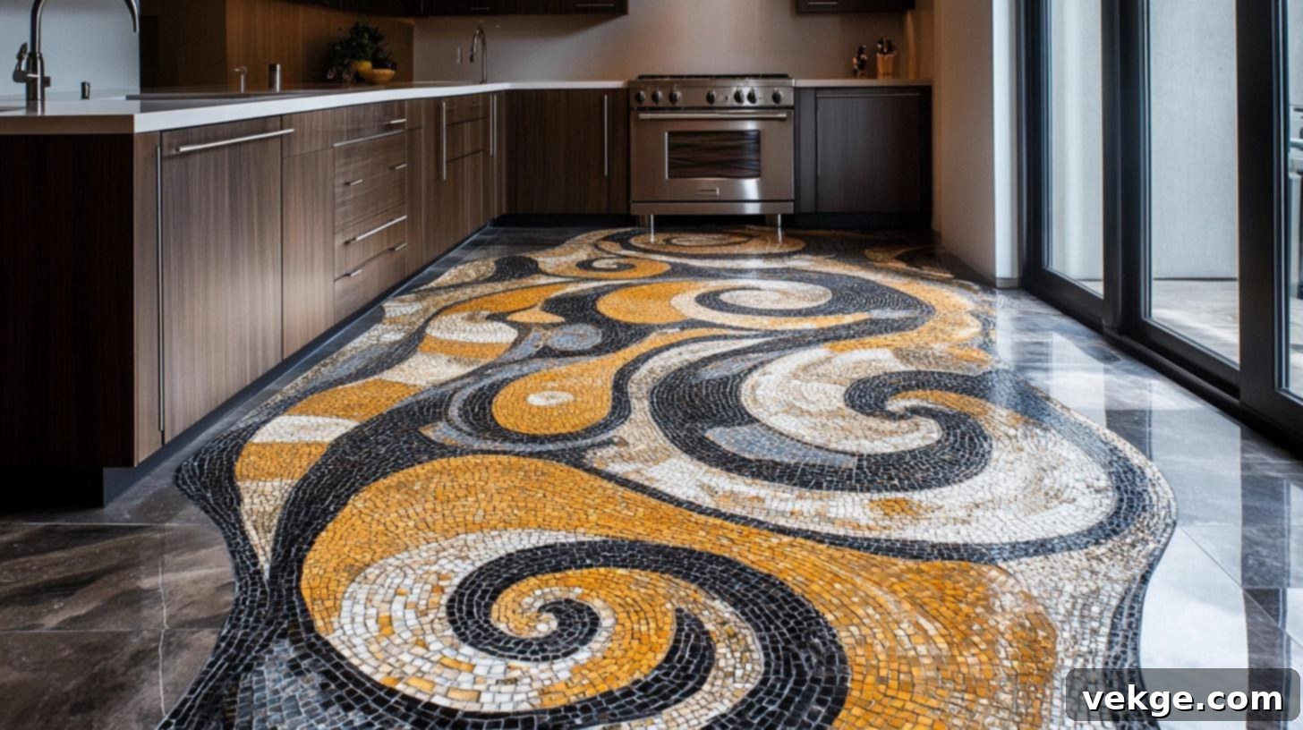 Mosaic Kitchen Floor Tiles