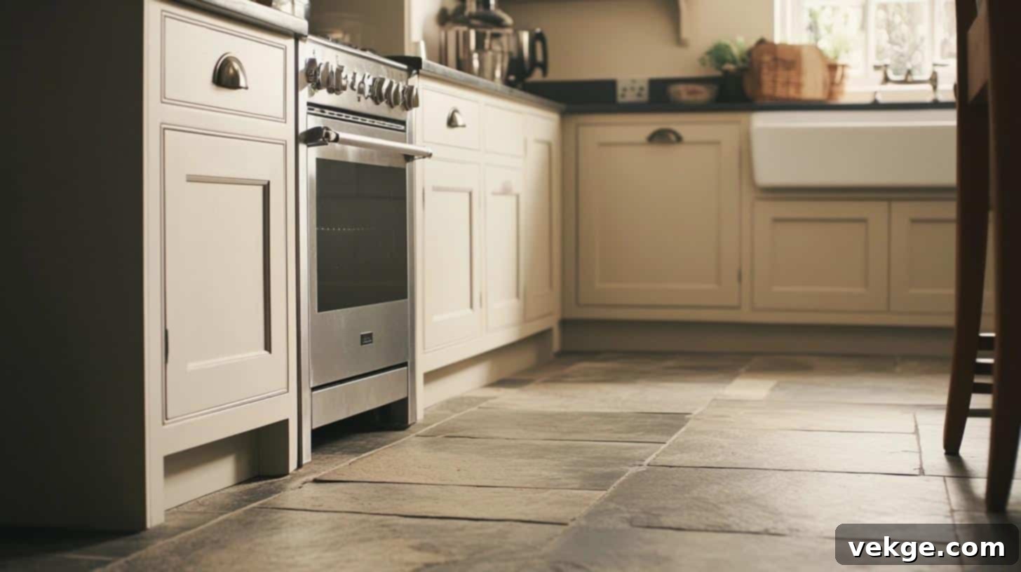 Textured Ceramic Kitchen Floor Tiles