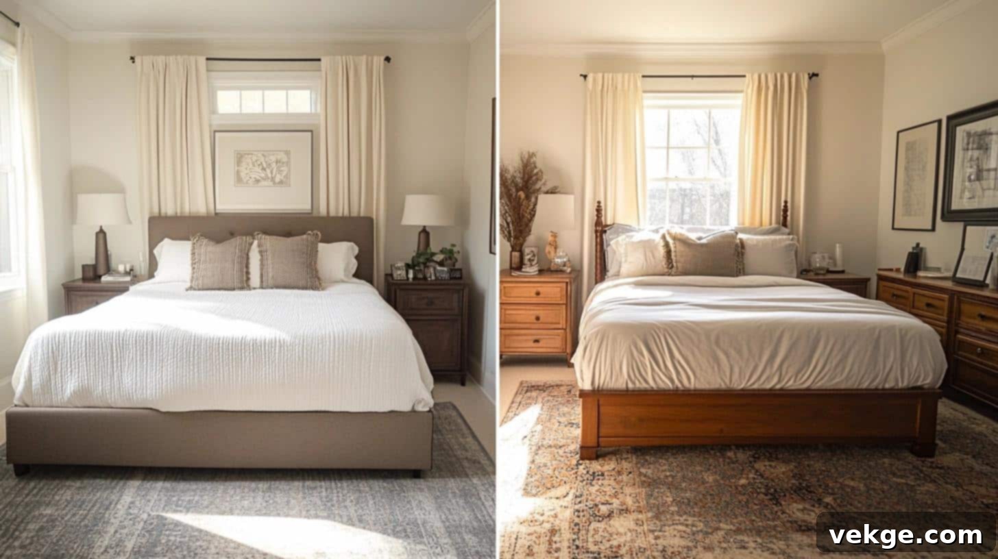 Minimum room sizes for a king size bed like 10x10, 11x11, or 12x12 feet