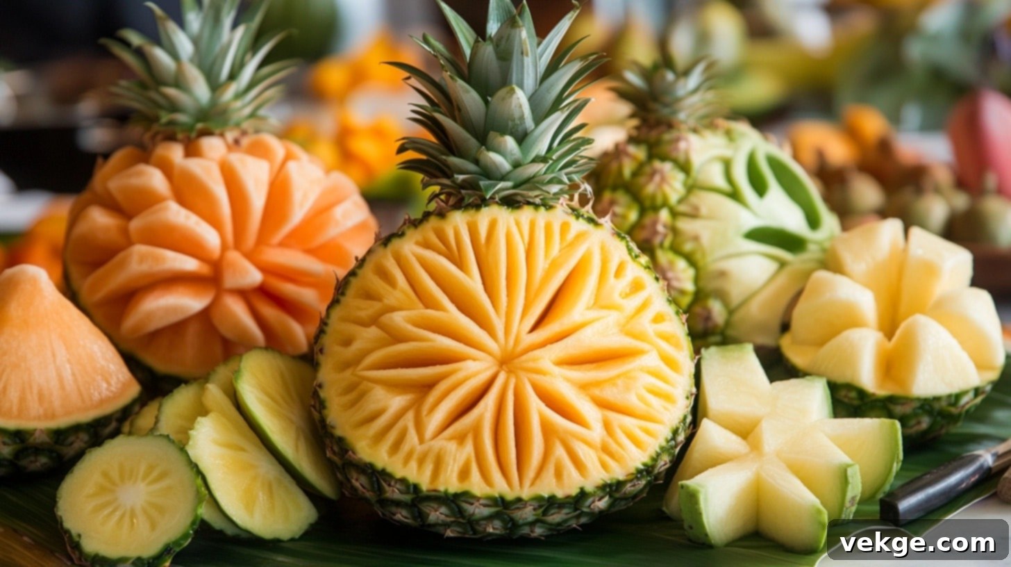 Tropical Fruit Carving (Approx. Budget - $30-$60)
