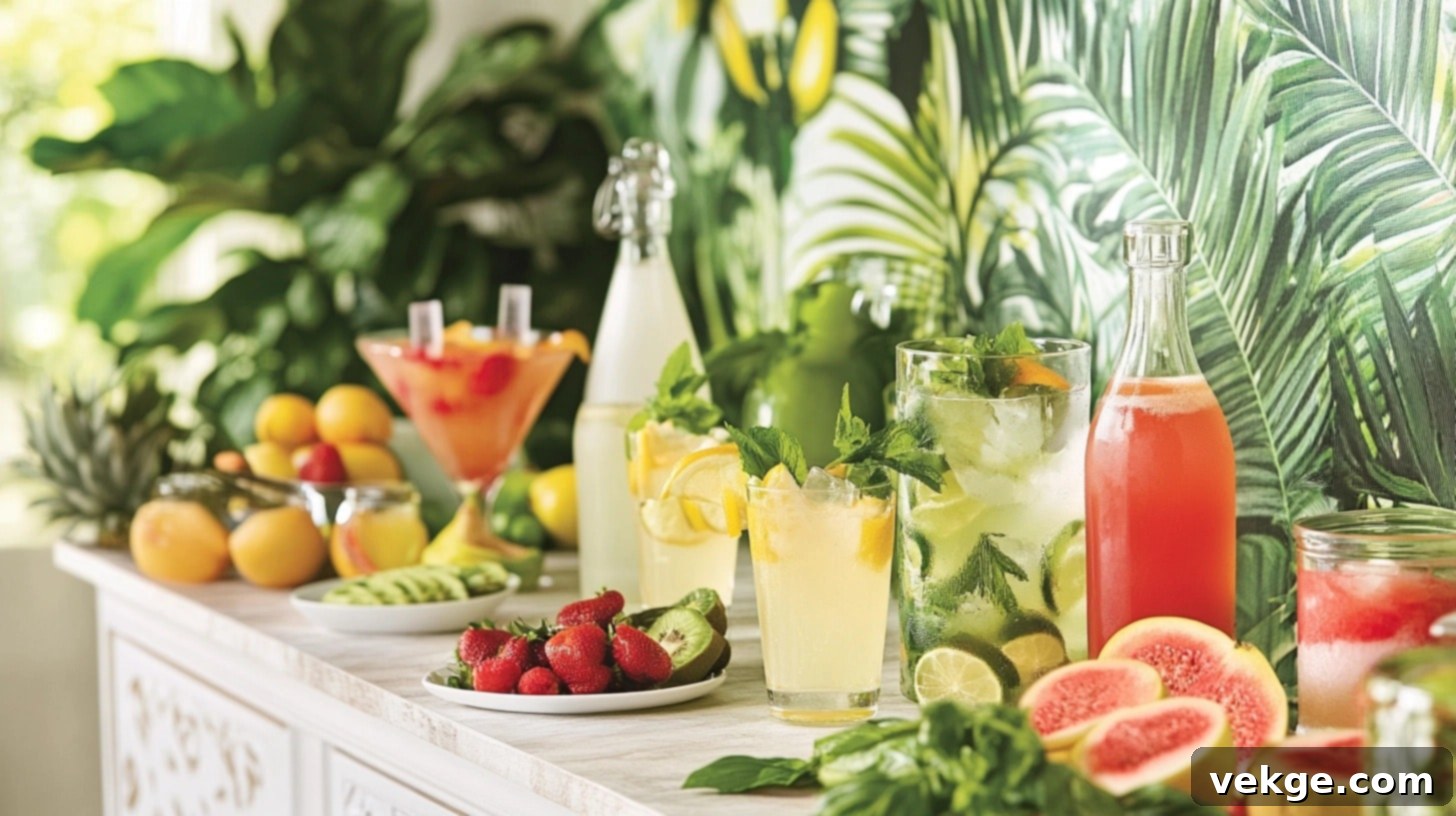 Tropical Mocktail Bar (Approx. Budget - $50-$100)