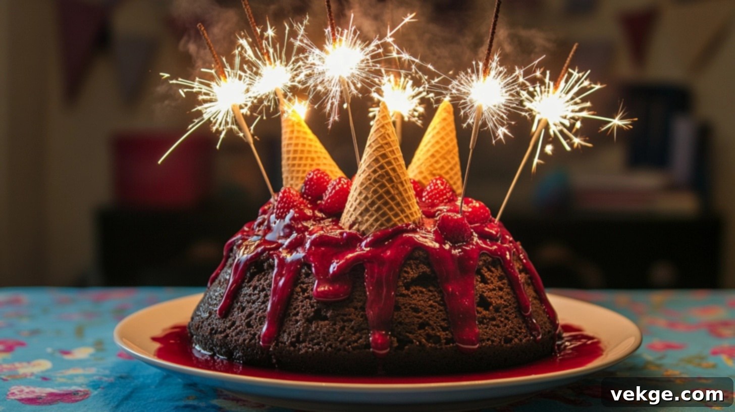 Volcano Cake Centerpiece (Approx. Budget - $30-$50)
