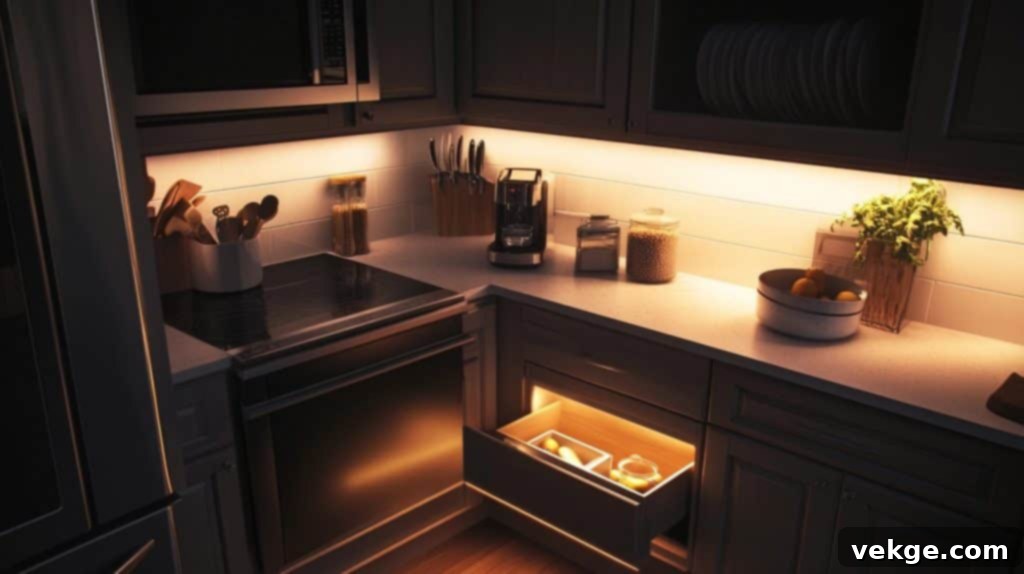 Motion-Sensor Cabinet Lighting