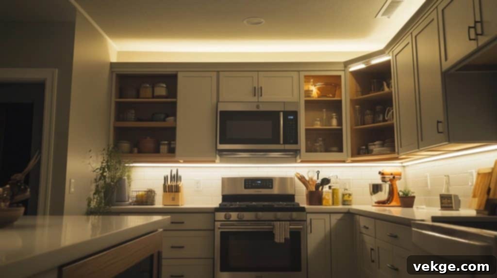 Rope Lighting for Cabinet
