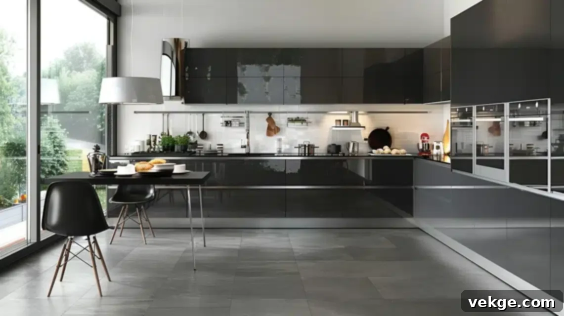 Grey Tiles Kitchen