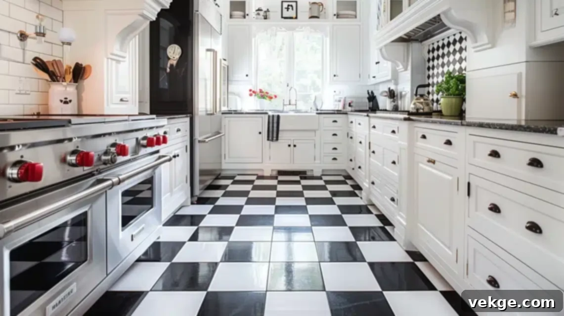 Checkerboard Floor Tiles