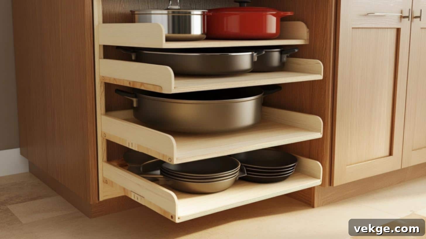 Tiered Shelf Organizer for Cabinet or Pantry