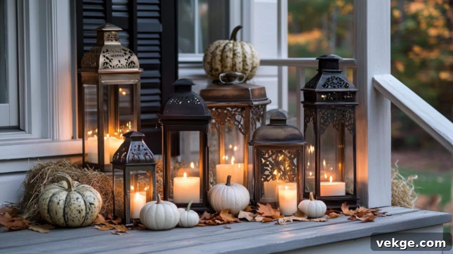 Vintage Farmhouse Lanterns for Autumn Ambiance