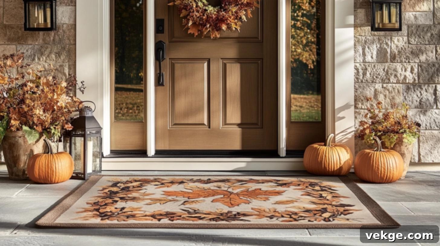 Layered Doormats for a Farmhouse Entryway