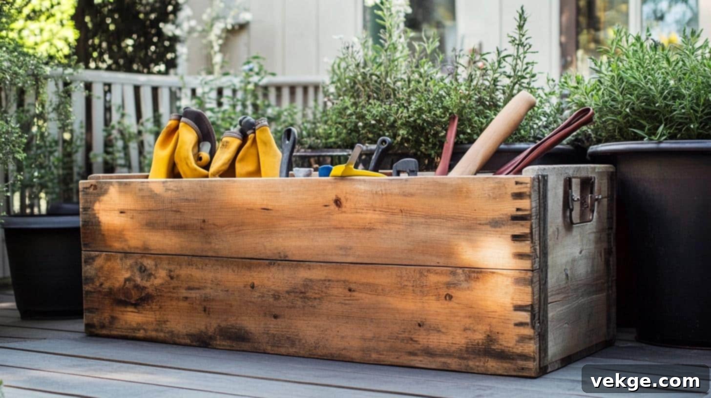 Toolbox as Outdoor Organizer