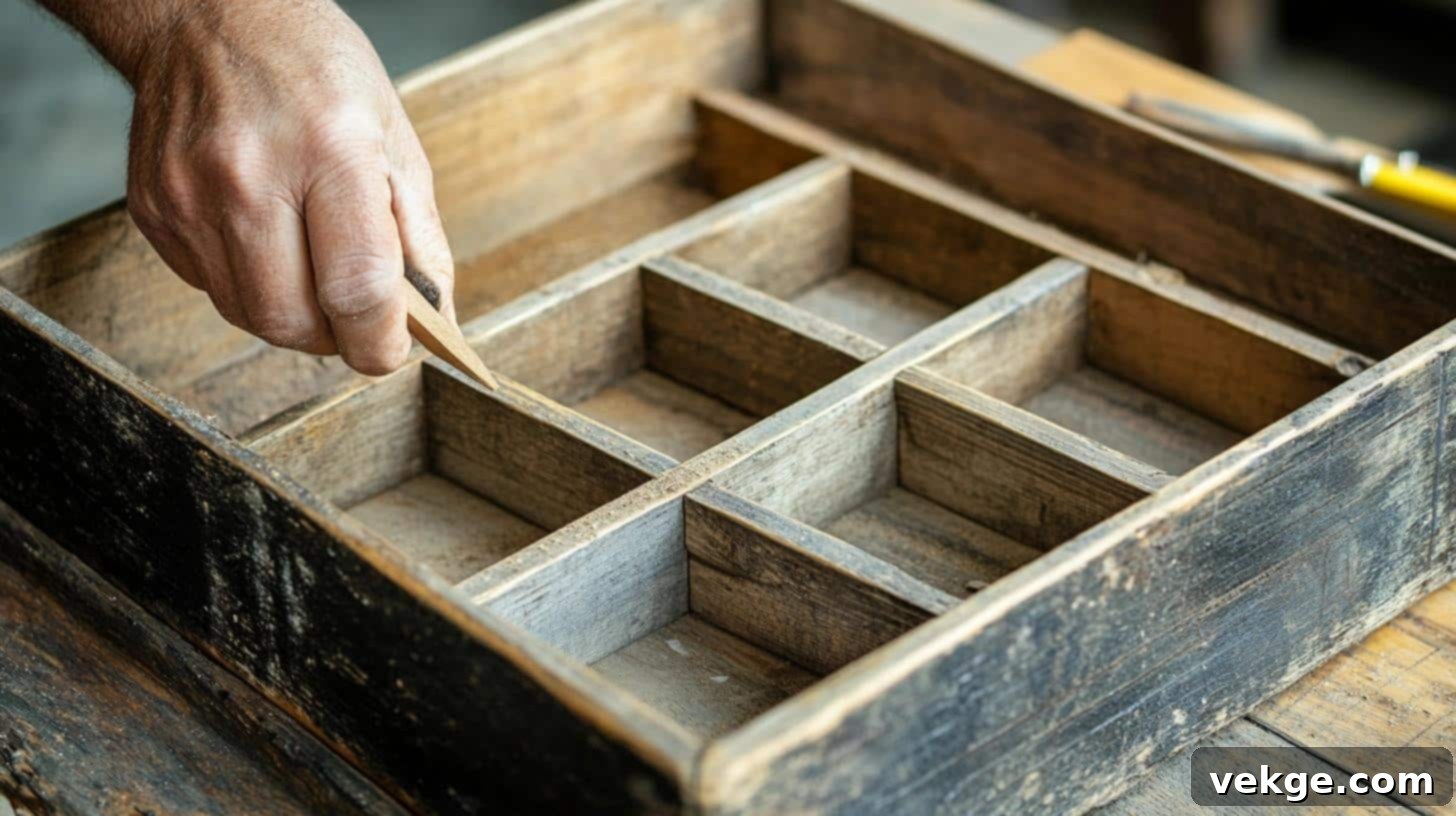 Adding Dividers to Wooden Toolbox