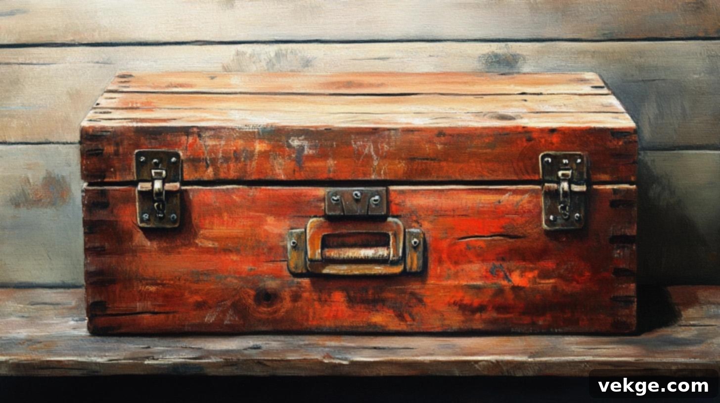 Paint or Stain Wooden Toolbox