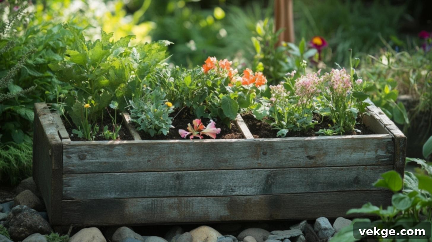 Vintage Toolbox as Rustic Planter