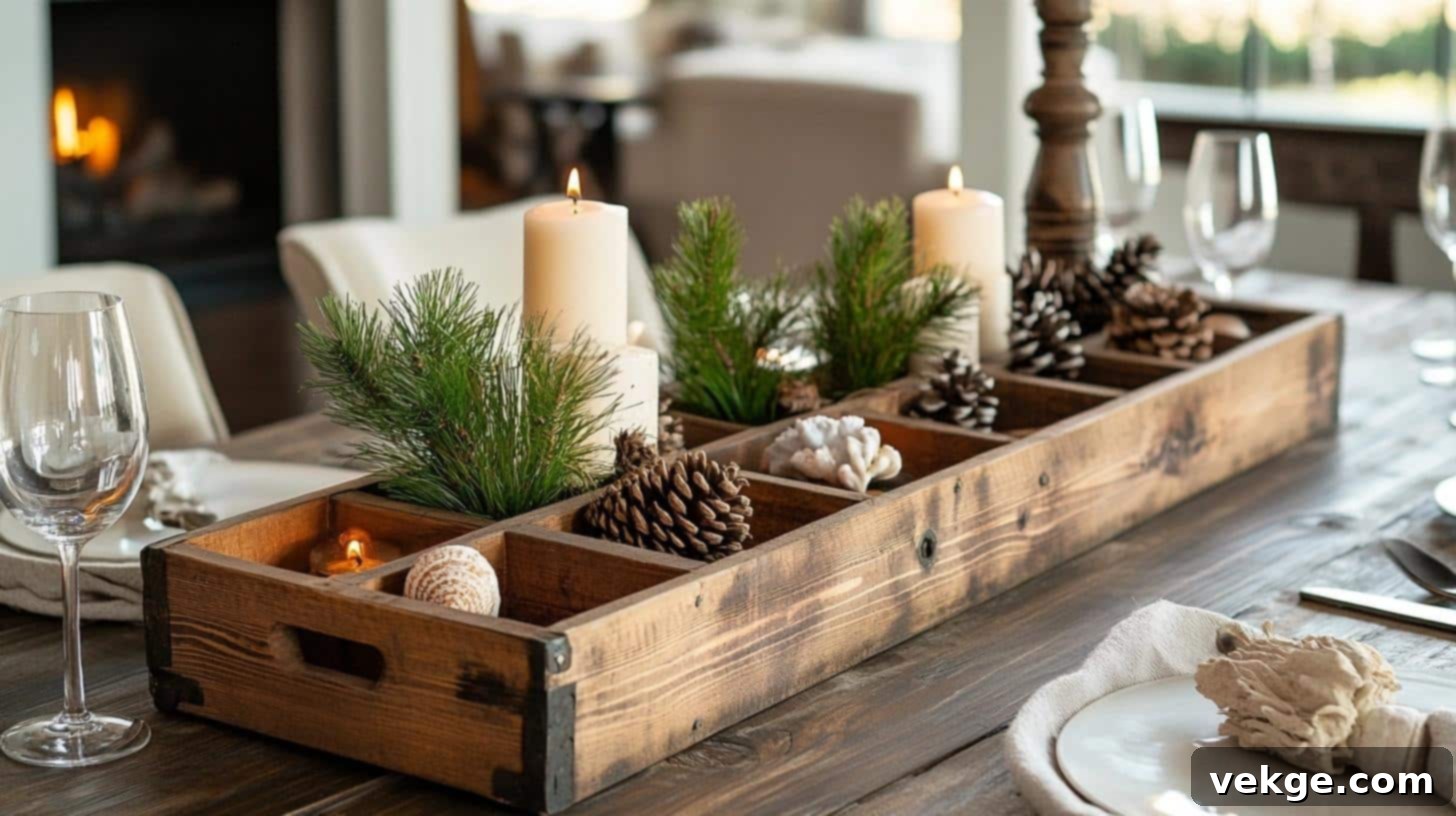 Wooden Toolbox as Unique Centerpiece