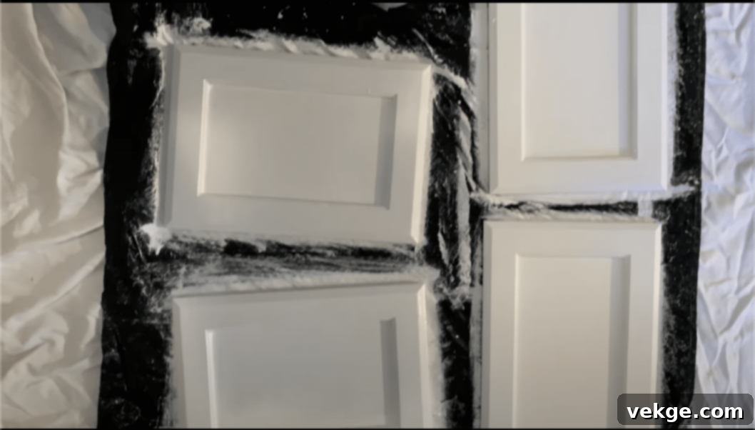Step 2: Paint Preparation for Cabinet Extension
