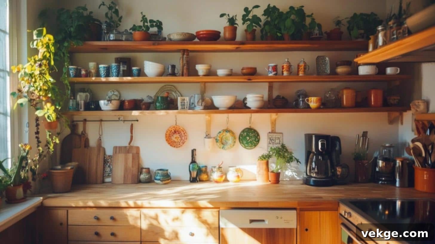 Open Shelves Above Kitchen Cabinets Extension