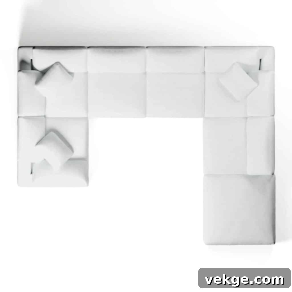 U-sofa with Ottoman