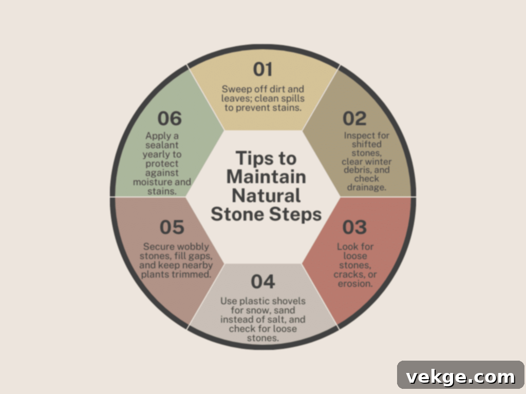 Tips for Easy Maintenance of Natural Stone Steps