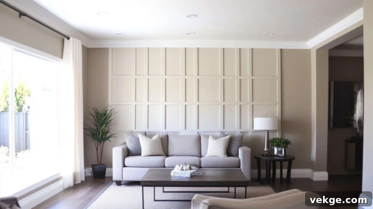 Bold Geometric Shapes with Board and Batten Wall Design