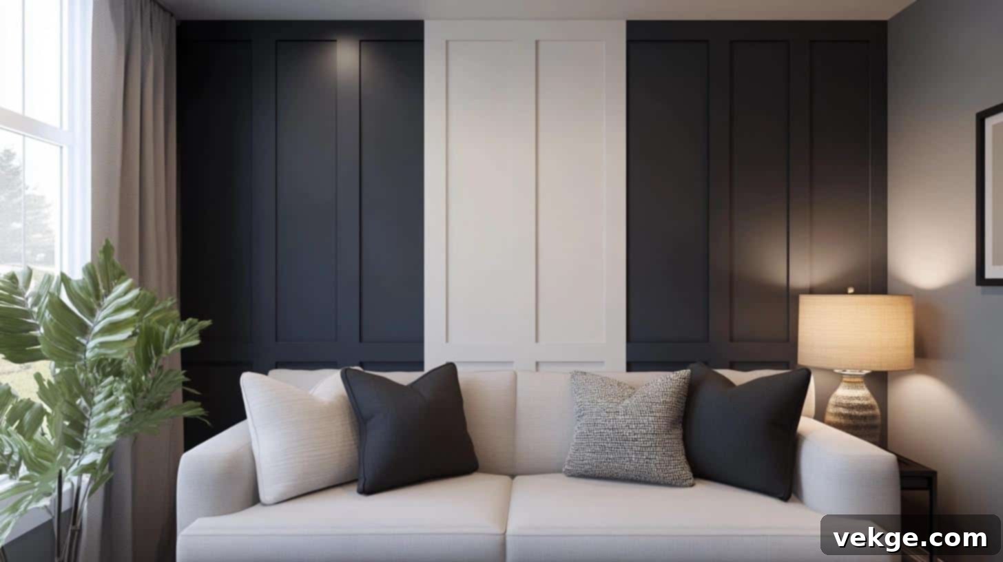 Two-Tone Board and Batten Wall Design for Added Depth