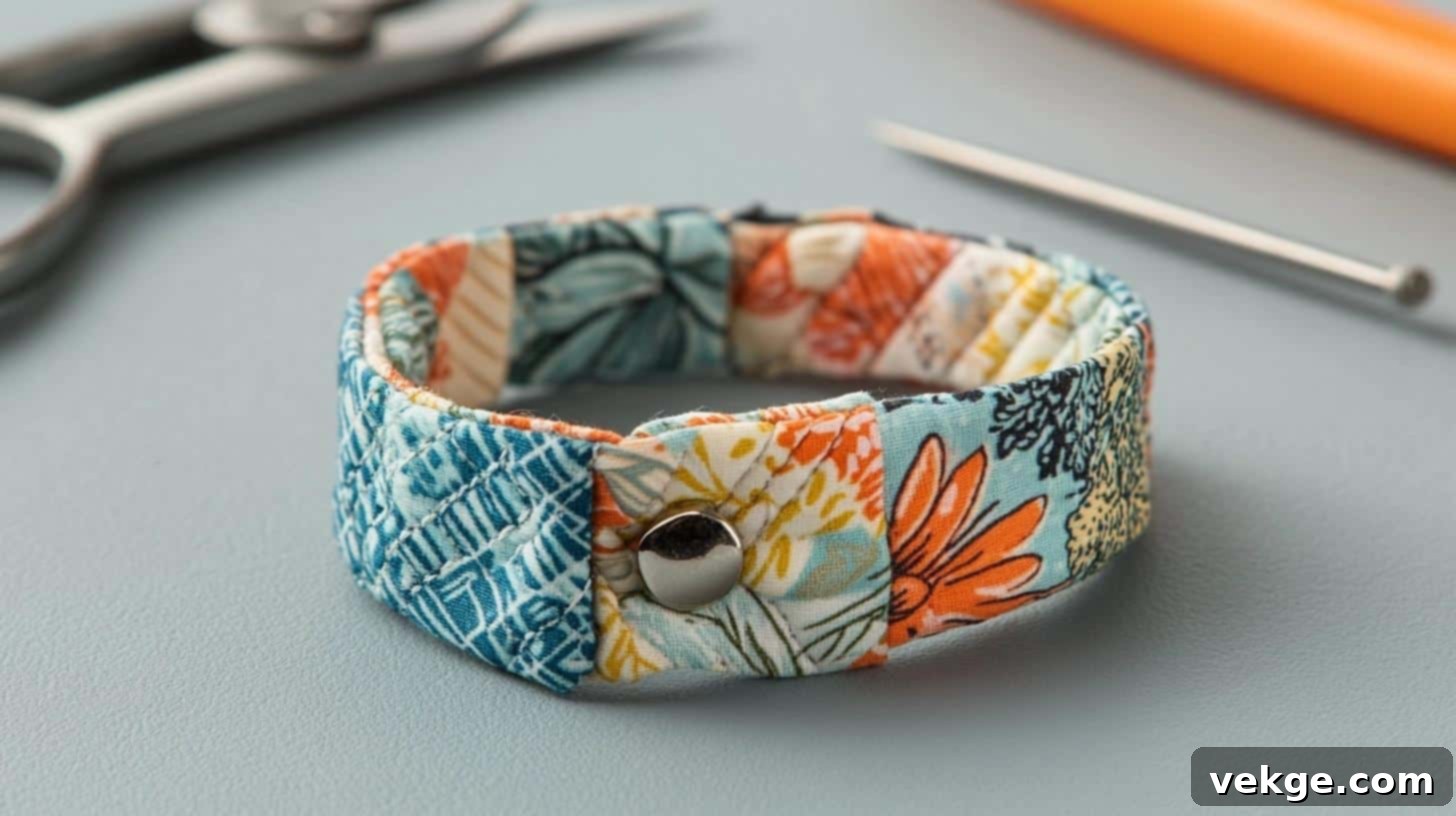 No-Sew_Fabric_Bracelet