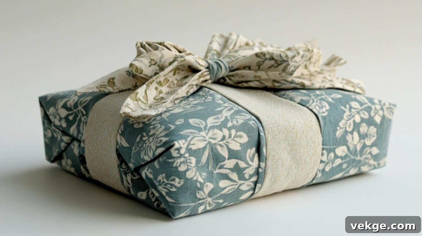 No-Sew_Reusable_Fabric_Gift_Wrap