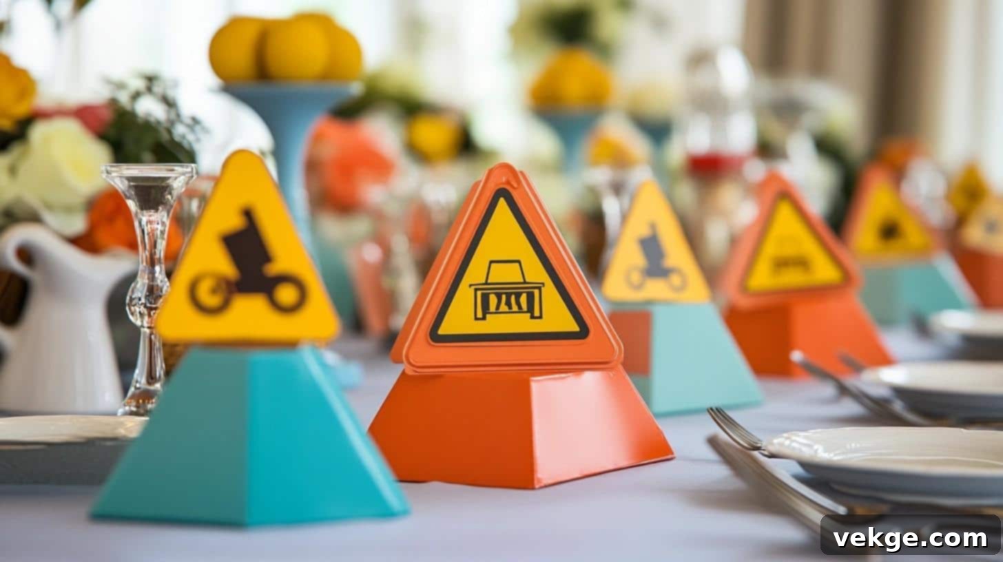 Road Sign Food Labels