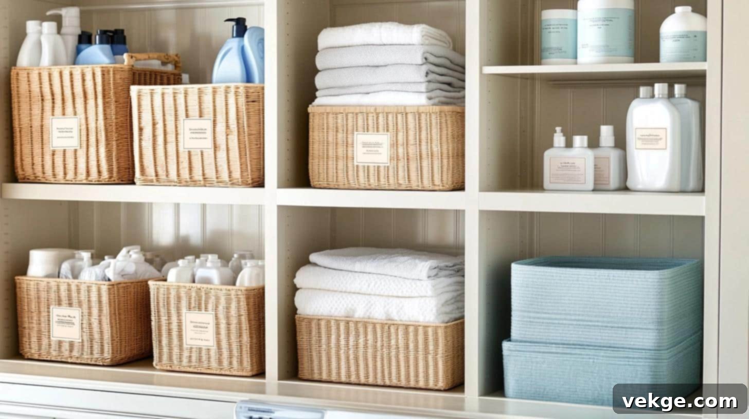 Custom Labels for Laundry Room Organization