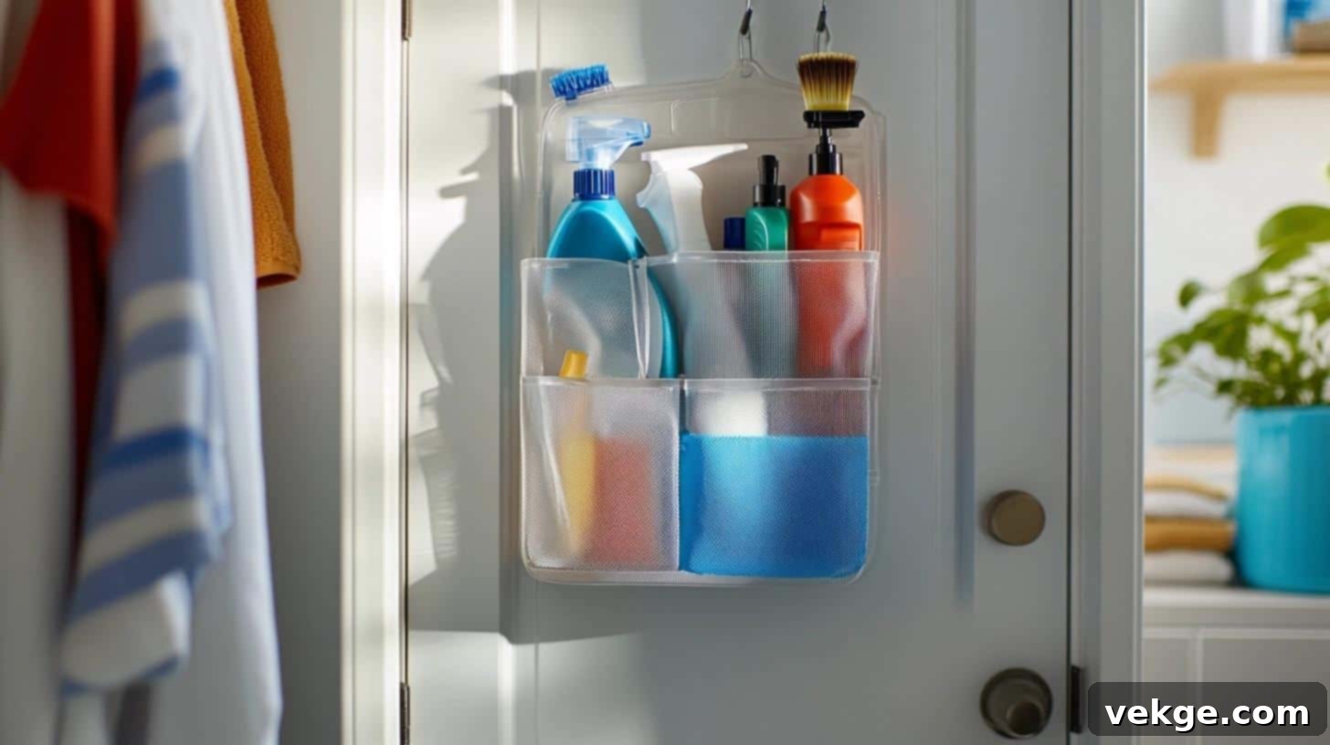 Shoe Organizer for Laundry Cleaning Supplies