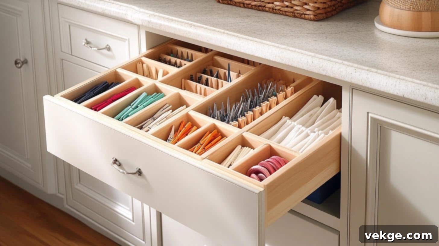Customized Drawer Dividers for Laundry Supplies