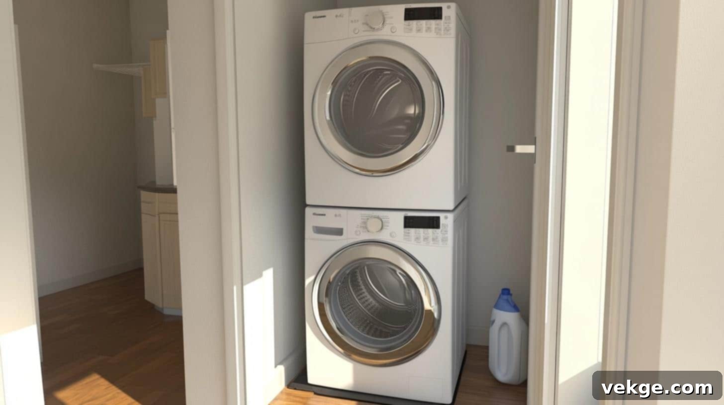 Stackable Washer and Dryer for Small Homes