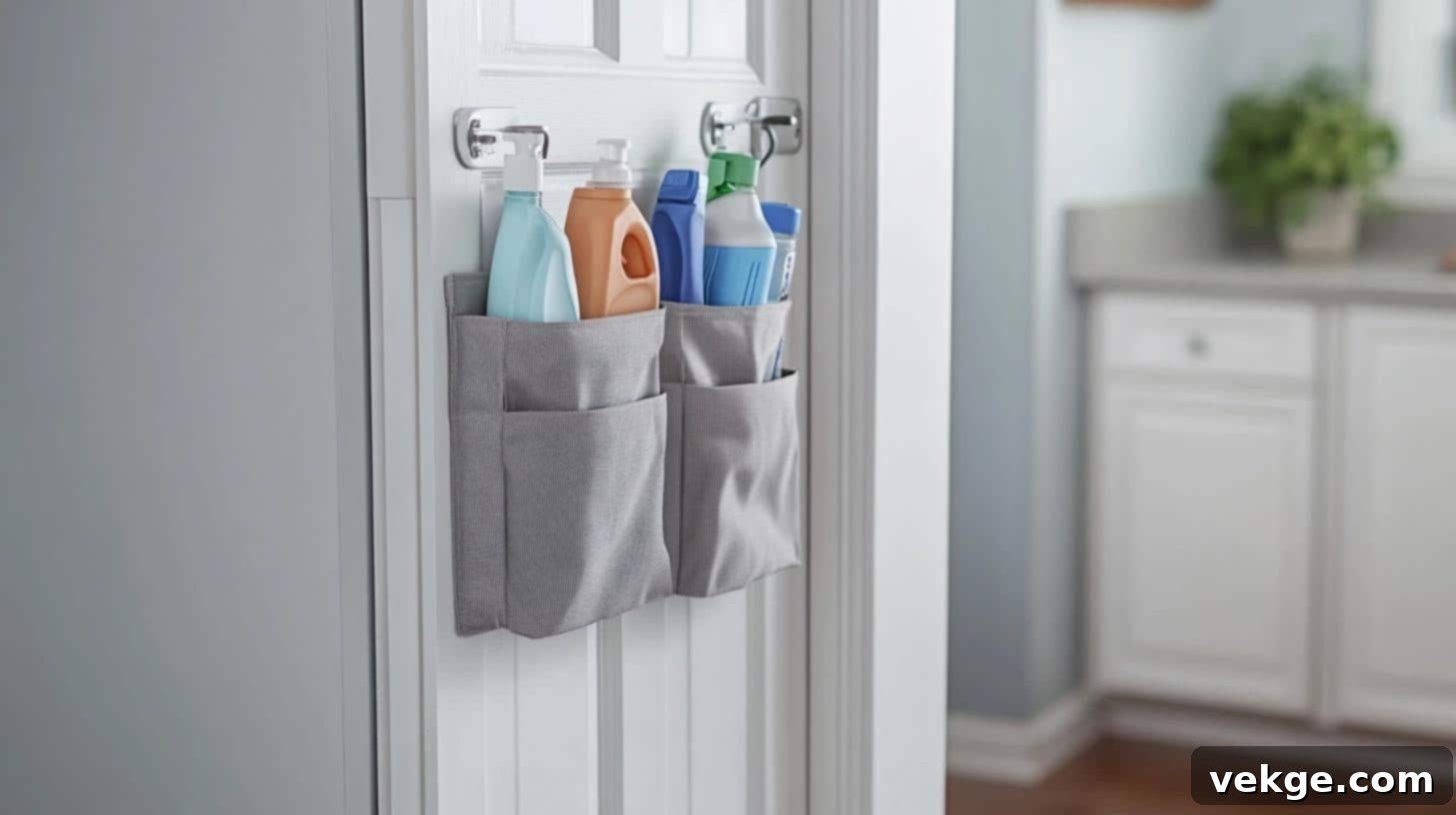 Over-the-Door Storage for Laundry Room Essentials