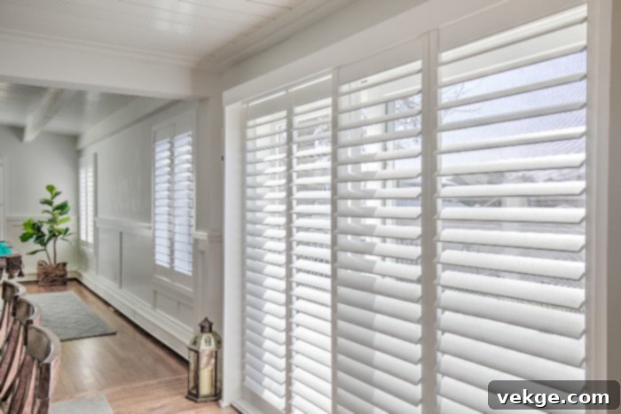 Utilize Shutters or Blinds for Adjustable Privacy