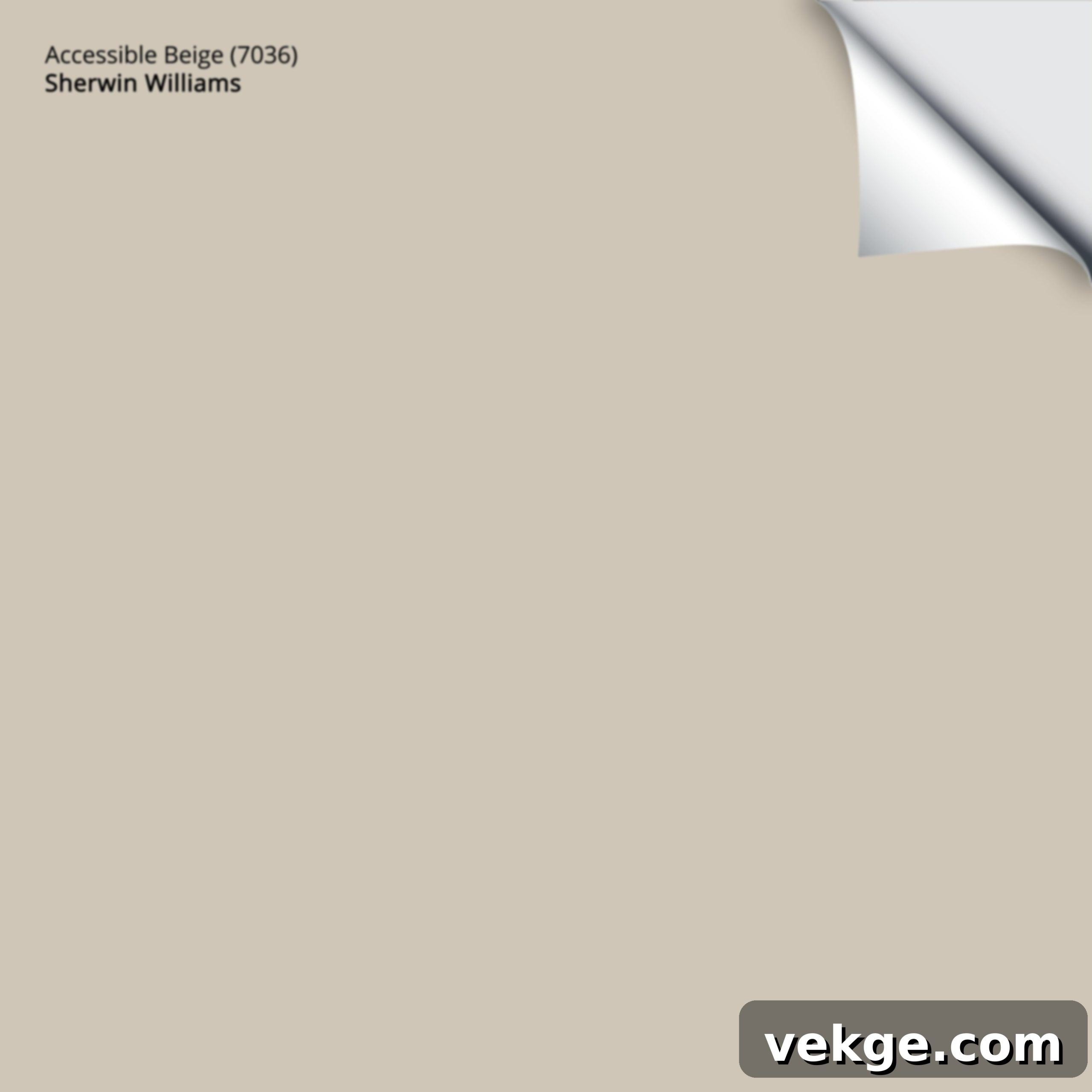 Understanding Accessible Beige - a neutral paint swatch with warm and cool undertones