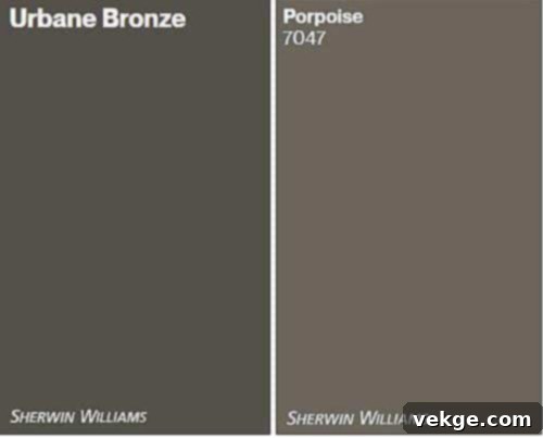 Warm Browns - a living space with brown furniture and Accessible Beige walls
