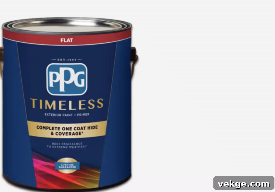 PPG Timeless Pure White - Durable, Neutral White Paint for Trim