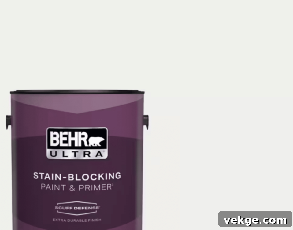 Behr Frost 57 - Bright, Slightly Cool White Paint for Modern Trim